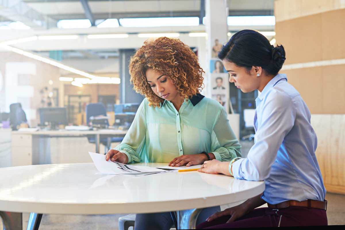 Women working together