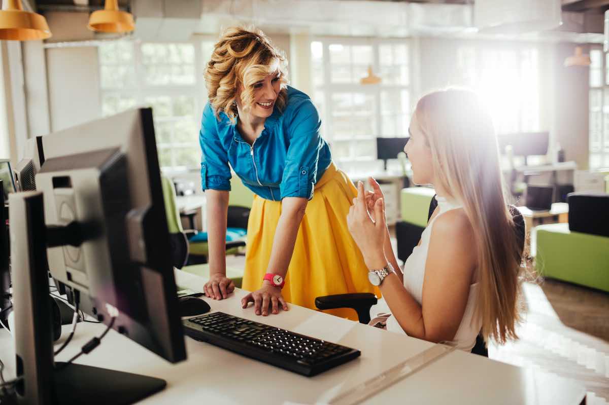 Women working together